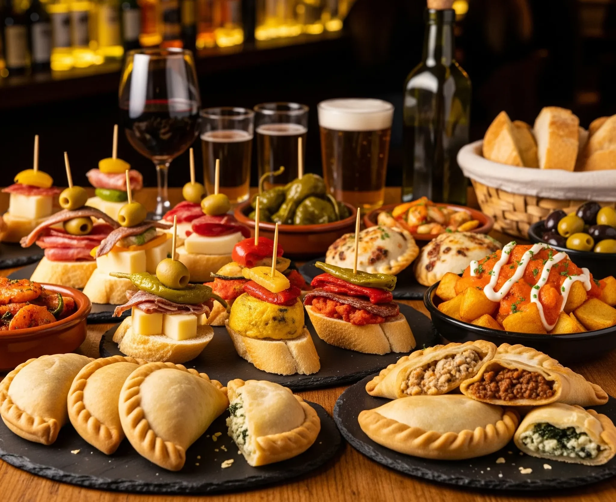 pinchos empanadas y aperitivos